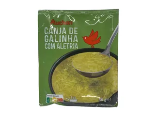 Canja de galinha Auchan c/aletria 68 g