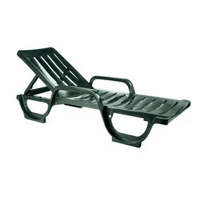 Espreguiçadeira de Resina Verde Malibu Joluce