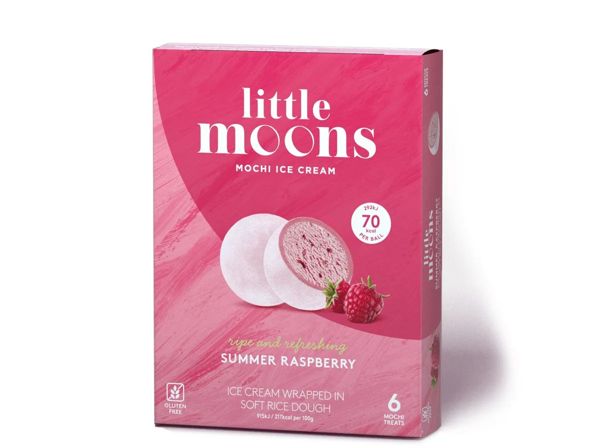 Gelado Mochi Little Moons framboesa 192 g (6un)