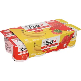 Iogurte Aroma Morango/ Banana 8x125g PorSi