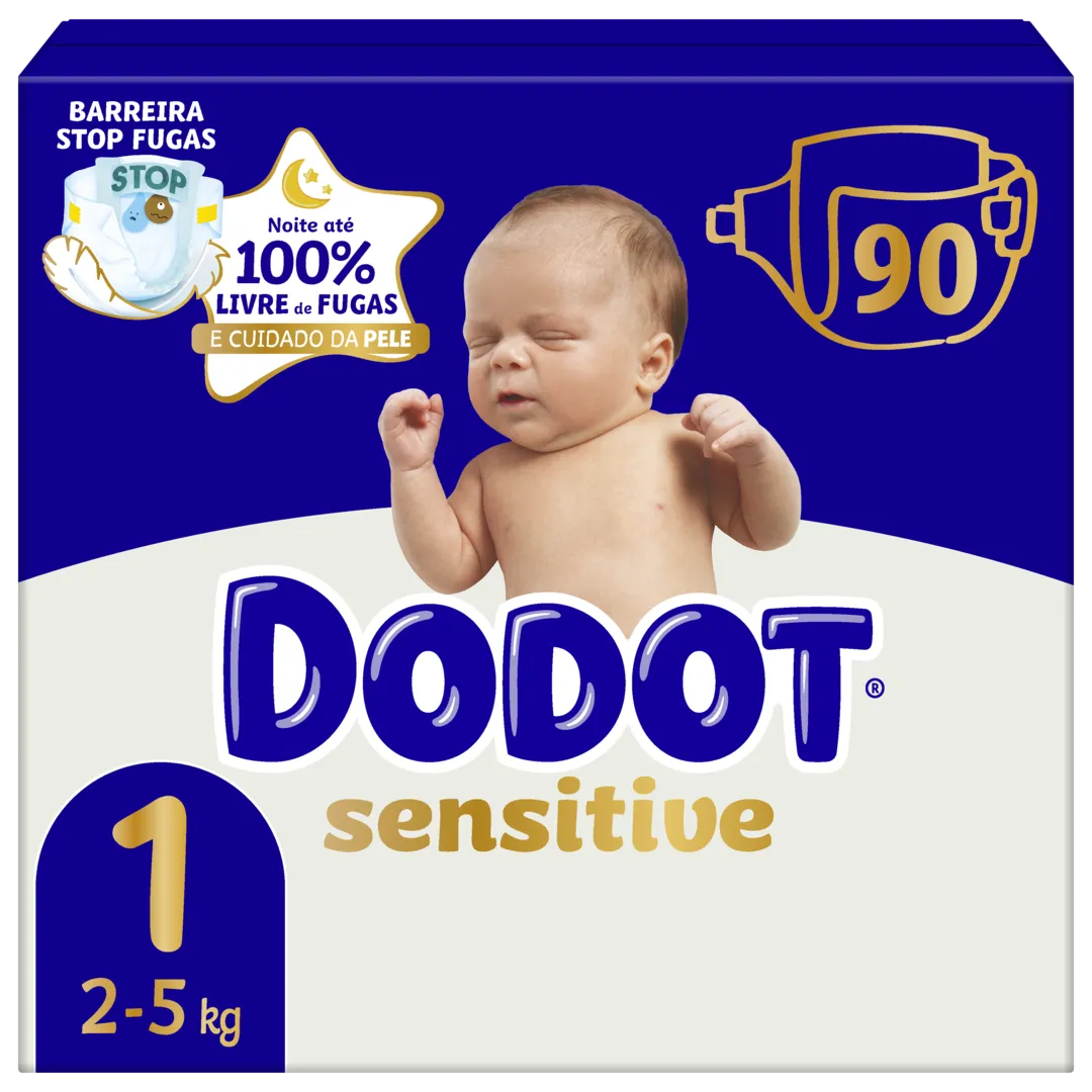 Fraldas Sensitive T1 2-5kg