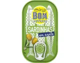 Sardinha inteira BOM Petisco em azeite 120(84)g