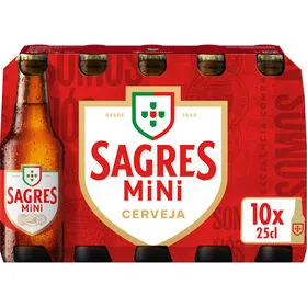 Cerveja com Álcool Sagres Mini