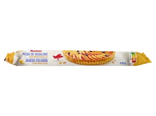 Massa folhada com manteiga Auchan 230 g