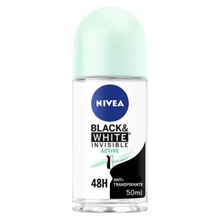 Desodorizante Roll On Black & White Active, emb. 50 ml Nivea