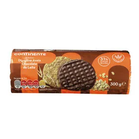 Bolachas Digestivas de Aveia com Chocolate Continente