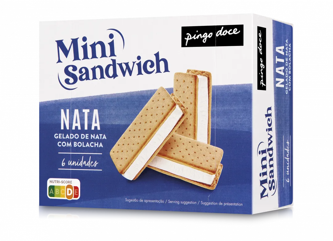 Gelado Mini Sandwich de Nata