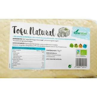 Tofu Natural embalagem 1 kg - Soria Natural