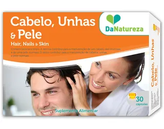 Suplemento DA Natureza cabelo unhas e pele 30 caps
