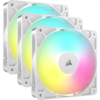 Ventoinha Corsair RS120 ARGB PWM Branca 120mm (Pack 3)