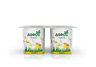 Iogurte Agros pedaços ananás 4x120 g