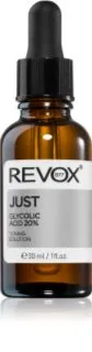 Revox B77 JUST Glycolic Acid 20% sérum esfoliante alisador para rosto 30 ml