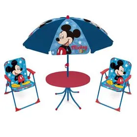Conjunto Exterior Mesa e 2 Cadeiras Mickey Disney