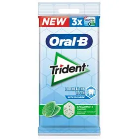 Pastilhas Elásticas Oral-B Spearmint Trident