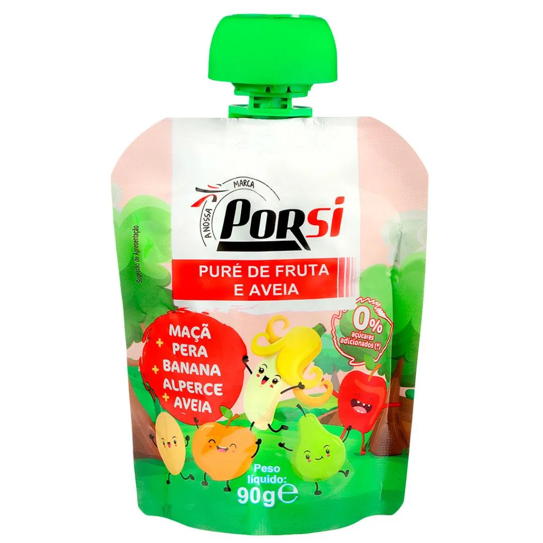 Puré de Fruta e Aveia 90g