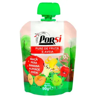 Puré de Fruta e Aveia 90g PorSi