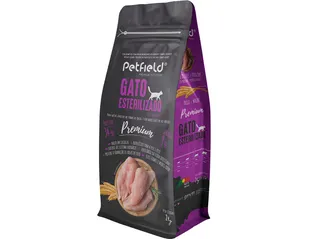 Ração gato Petfield premium esterilizado 2 kg