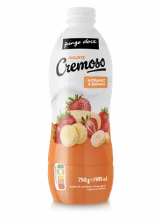Iogurte Líquido Cremoso Morango e Banana Pingo Doce