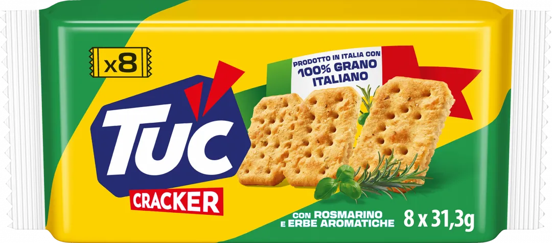 Bolachas Cracker Tuc com Ervas Aromáticas