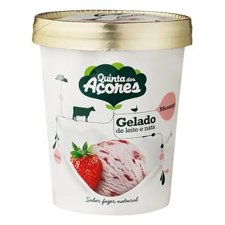 Gelado de Morango embalagem 500 ml - Quinta Dos Açores