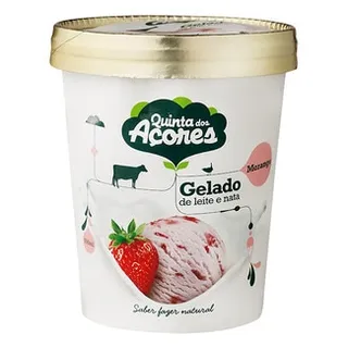 Gelado de Morango embalagem 500 ml - Quinta Dos Açores