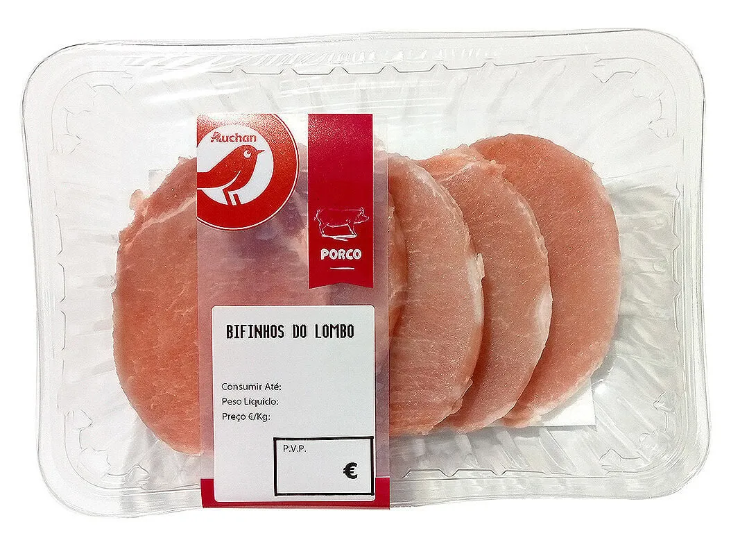 Bifinhos do lombo porco Auchan kg