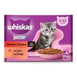 Comida Húmida para Gato Júnior Carne Whiskas