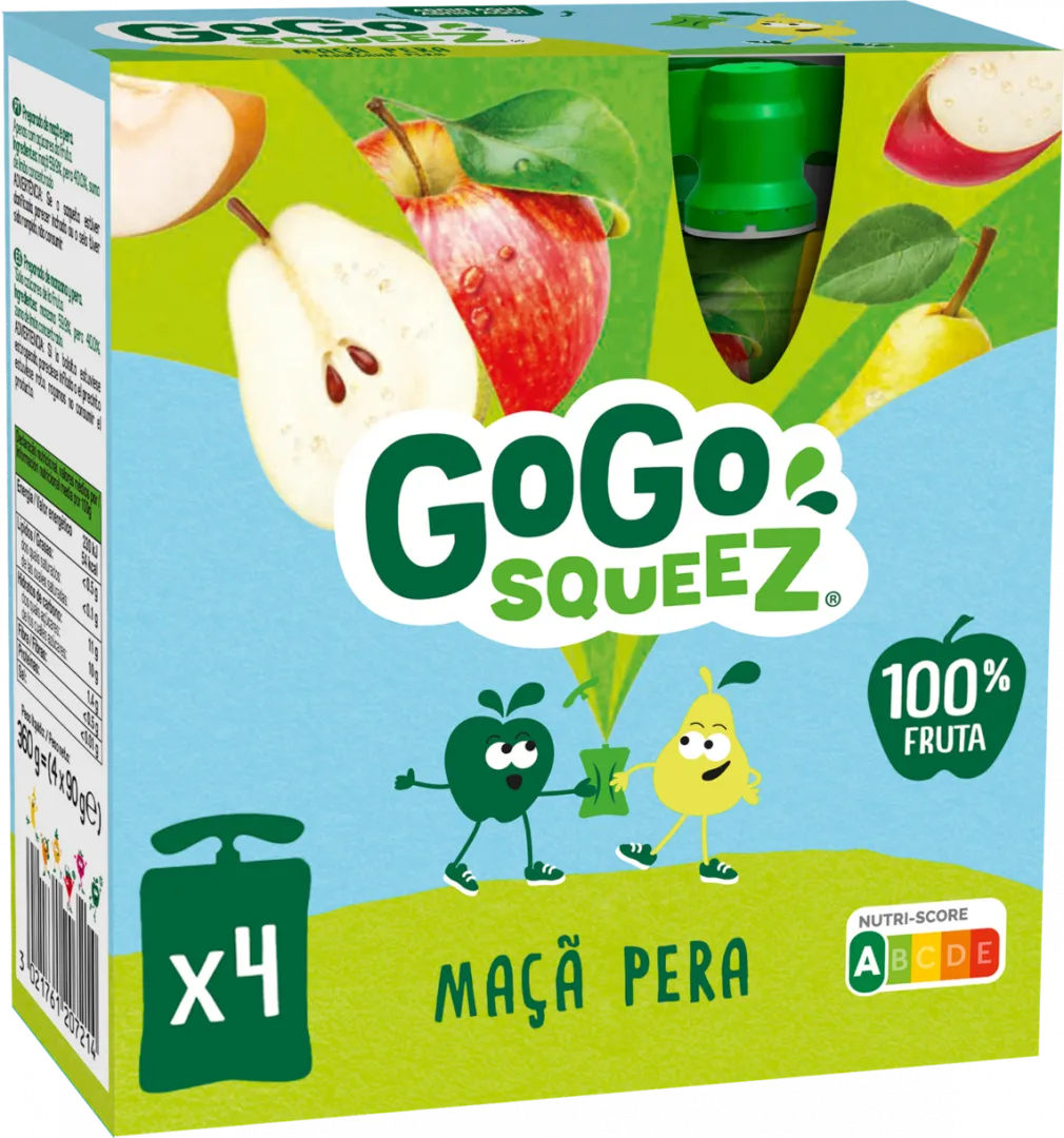 Bolsas de Fruta Maçã e Pera Pack 4