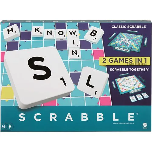 Jogo de Tabuleiro Scrabble - 2 em 1 - Mattel