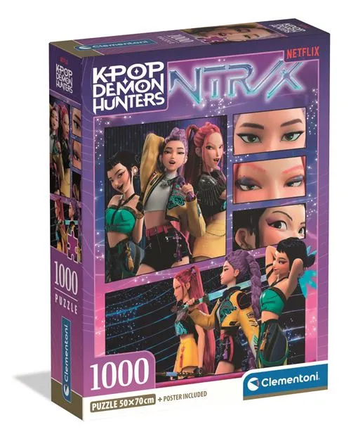 Puzzle K-Pop Demon Hunters | Imagem 2 - 1000 Peças - Clementoni