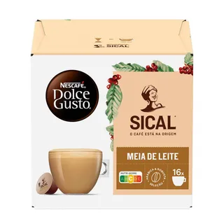 Cápsulas de Café Dolce Gusto Sical Meia de Leite Nescafé Dolce Gusto