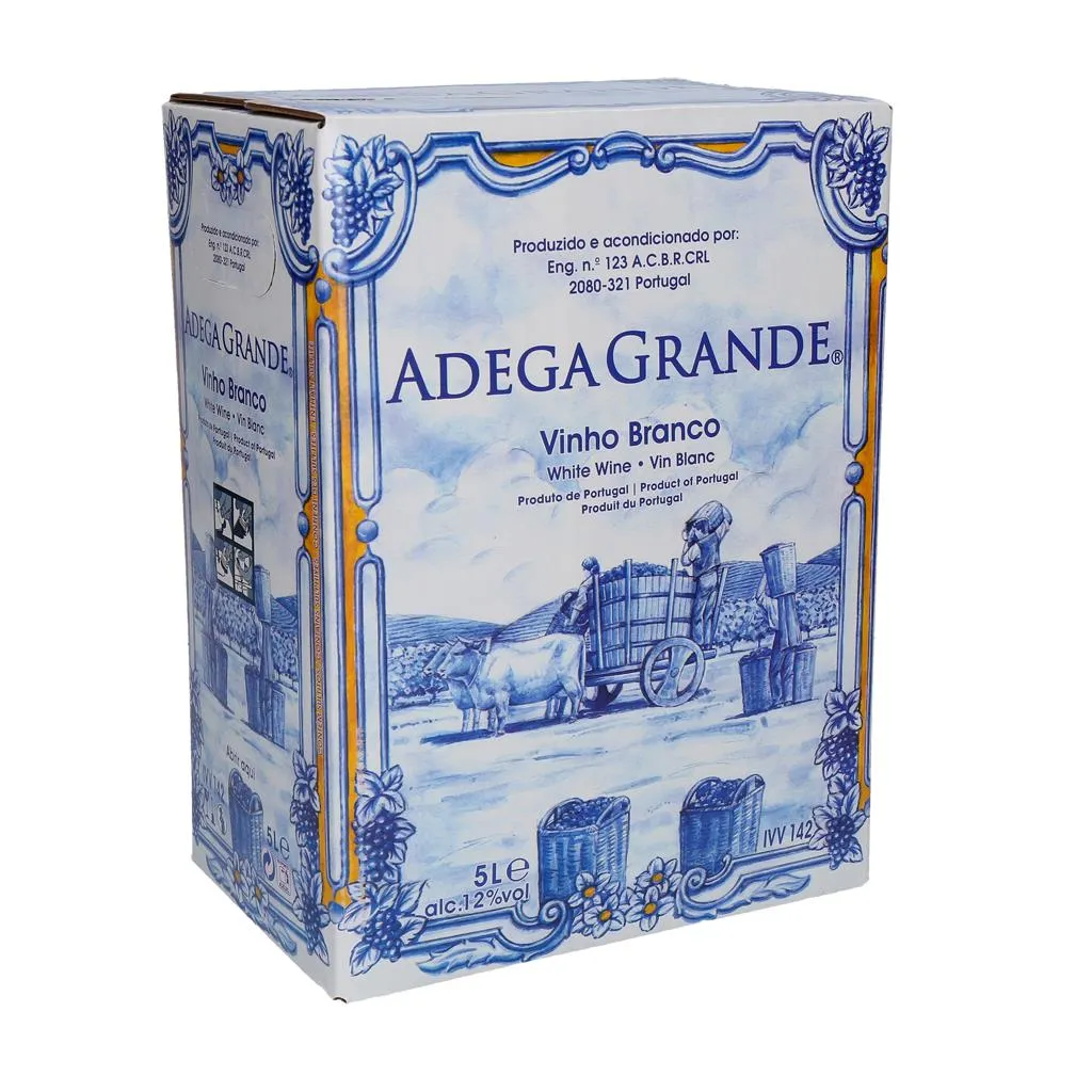 Vinho de Mesa Branco Bag in Box, emb. 5 lt