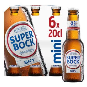 Cerveja com Álcool Sky Super Bock Mini