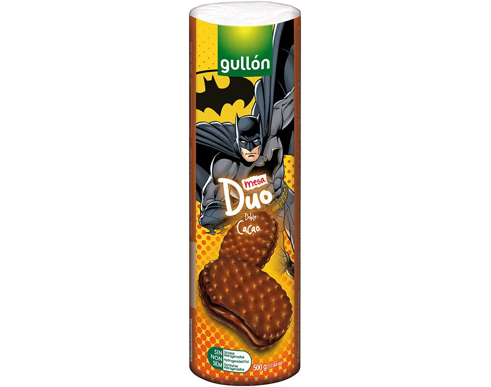 Bolachas Gullon mega recheadas duo cacau 500 g