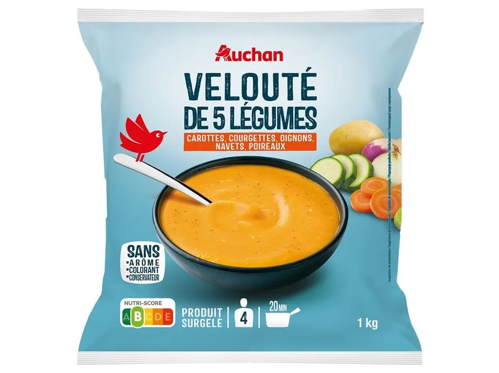 Creme 5 legumes Auchan 1 kg