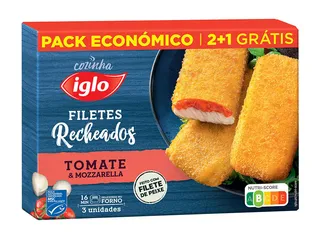 Filetes IGLO de peixe c/tomate e mozzarella msc 3 un.300 g
