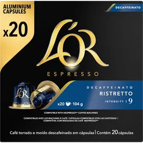 Cápsulas de Café Decafeinado LOr