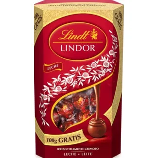 Bombons de Chocolate de Leite Lindor embalagem 600 g - Lindt