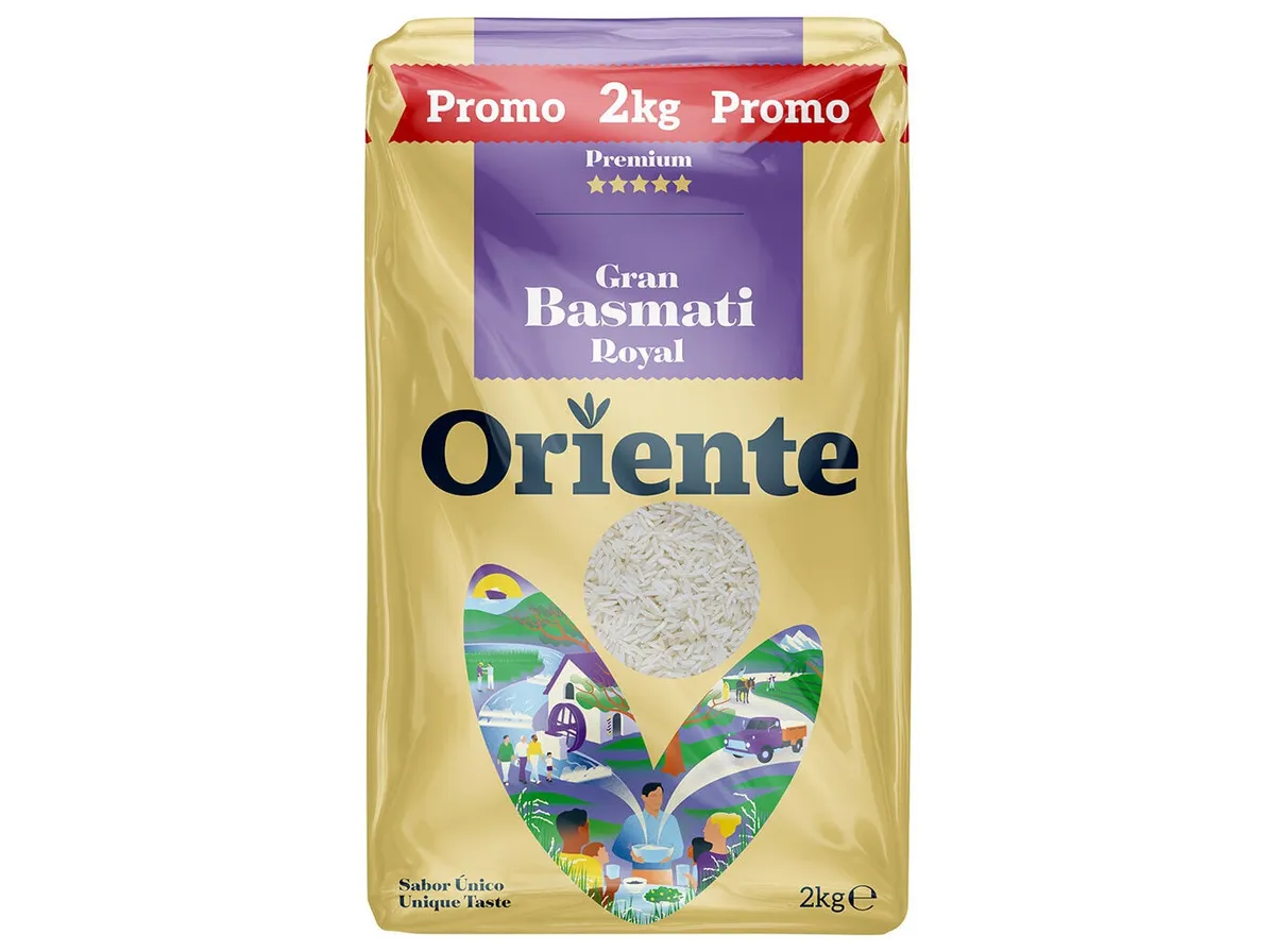 Arroz Oriente gran basmati royal 2 kg