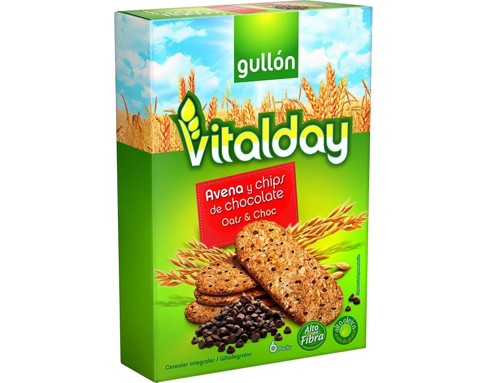 Bolacha Gullon vitalday aveia chocolate 240 g