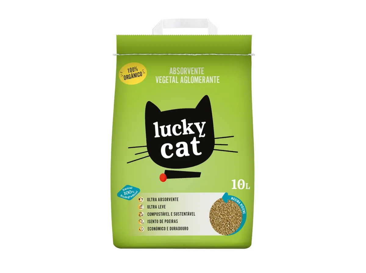 Absorvente vegetal Lucky CAT aglomerante 10 L