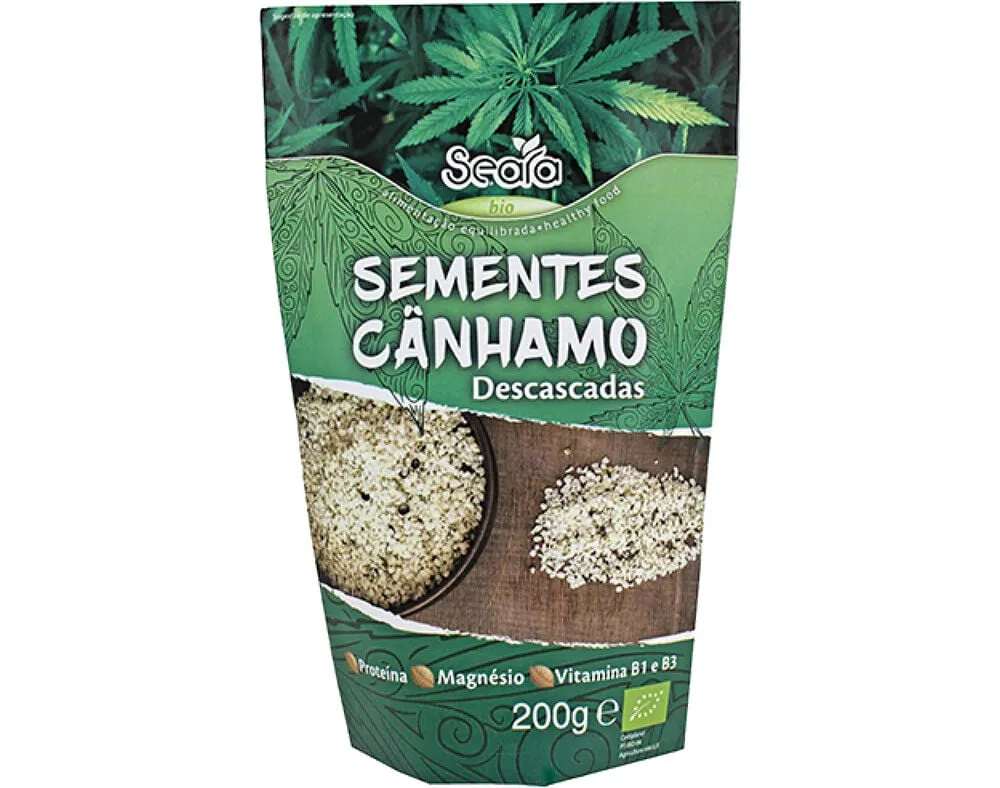 Sementes Seara canhamo descascadas bio 200 g