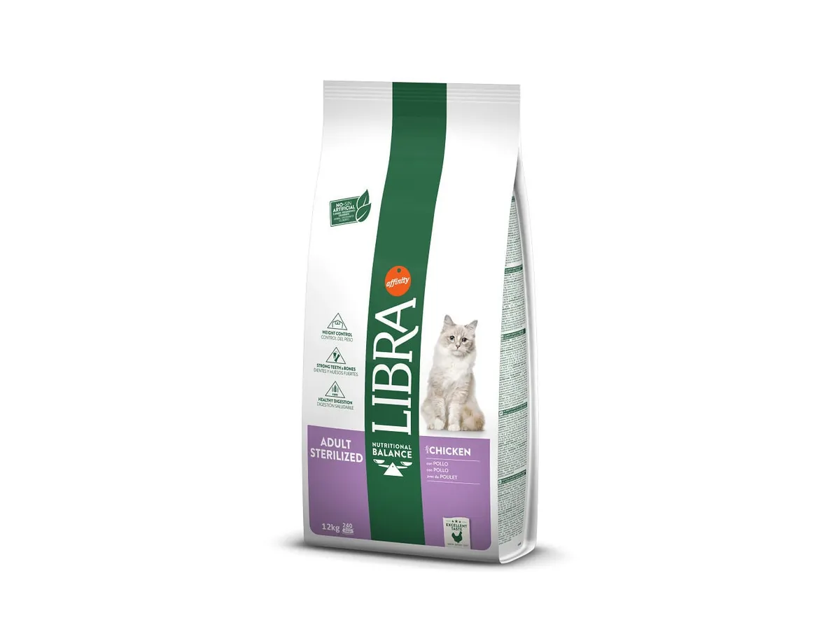 Ração gato Libra esterilizado frango 12 kg