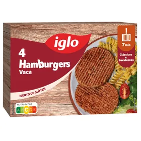 Hambúrgueres de Vaca sem Glúten Capitão Iglo