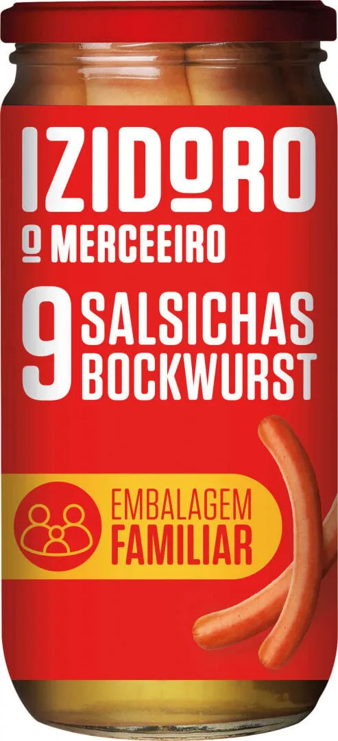 Salsichas Bockwurst em Frasco