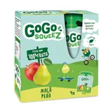 Saqueta fruta Gogo Squeez maçã e pera 4x90 g