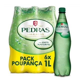 Água com Gás Pedras Pack 6 Pedras Salgadas