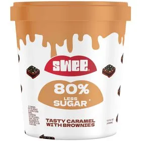 Gelado Caramelo e Brownie Vegan Swee