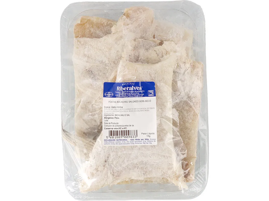 Postas de bacalhau 1 kg