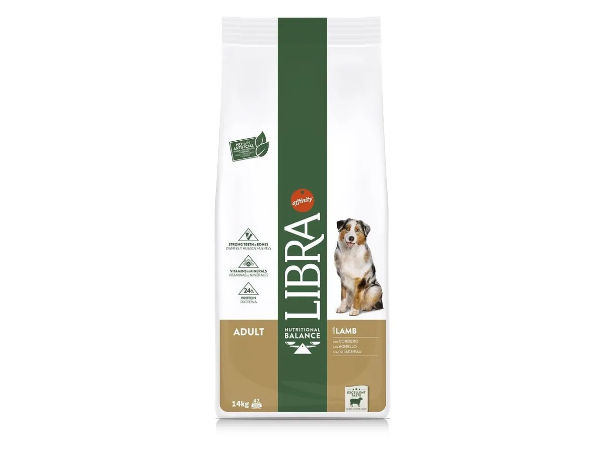 Ração para cão adulto Libra borrego 14 kg